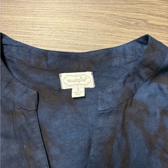 Mud Pie Women's Ellison Navy Tie Dye Dress S - Picture 10 of 11